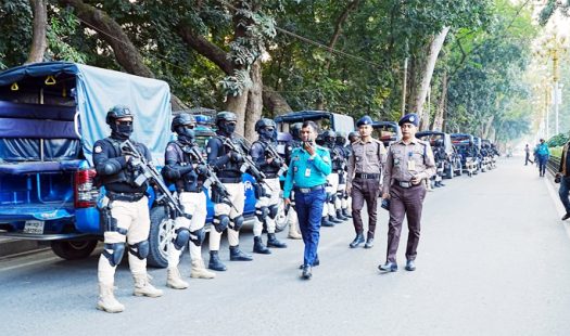 আরএমপি পুলিশ কমিশনার ড. মোঃ জিল্‌লুর রহমান এর নেতৃত্বে আরএমপি পুলিশের পেট্রোলিং ড্রিল অনুষ্ঠিত