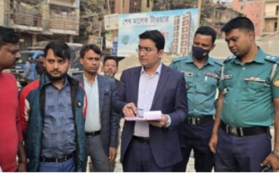 গাজীপুরে খাস পুকুর ভরাটে অভিযানে ১ লাখ টাকা জরিমানা,কাজ বন্ধের মুচলেকা