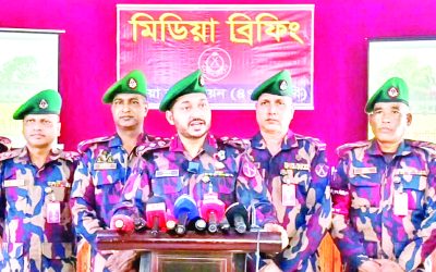 কুষ্টিয়ায় বিজিবির মিডিয়া ব্রিফিং