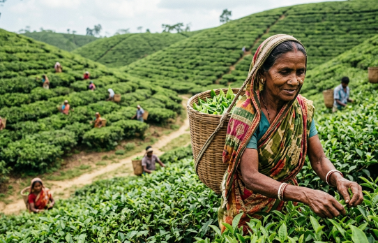 চা শ্রমিকের দেশে 