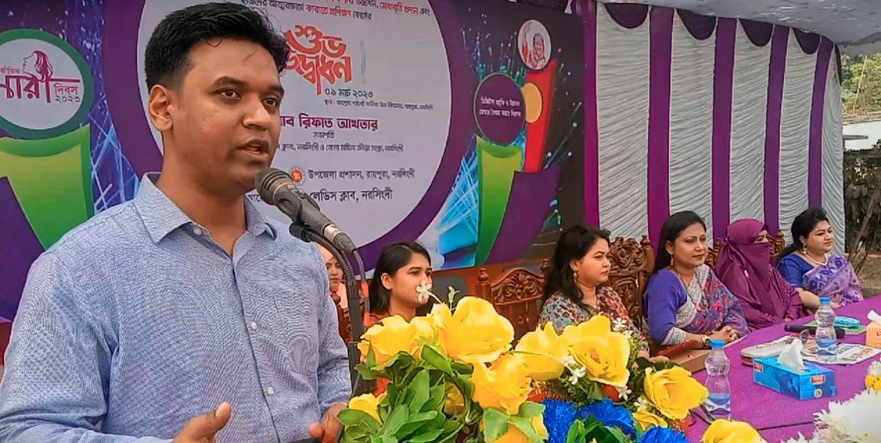 রায়পুরায় বিভিন্ন প্রতিষ্ঠানের ছাত্রীদের মাঝে বাল্যবিবাহ প্রতিরোধ ও ছাত্রীদের আত্মরক্ষার্থে কারাতে প্রশিক্ষণ কোর্সের শুভ উদ্বোধন