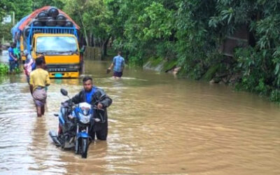 সিলেটের সুরমা নদীর ৮টি পয়েন্টে বিপদসীমার উপরি বন্যার পানি প্রবাহিত