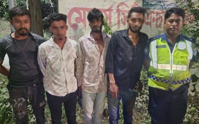 মদনপুর রোডে বিশেষ অভিযানে ছিনতাইকারী ৪ জন গ্রেফতার, অটোরিক্সা জব্দ