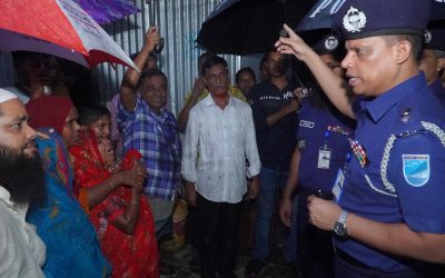 রায়পুরার হত্যাকাণ্ডের ঘটনাস্থল পরিদর্শনে পুলিশ সুপার মেনহাজুল আলম