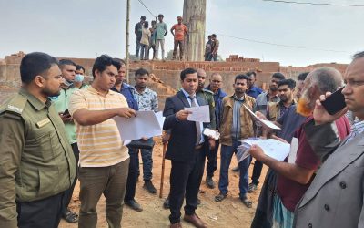 মনোহরদীতে ৭ ইটভাটায় ৫ লাখ ৫০ হাজার টাকা জরিমানা