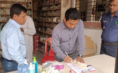 মনোহরদীতে অনুমোদনহীন কীট ও মেয়াদোত্তীর্ণ ঔষধ জব্দ, জরিমানা ১ লাখ 