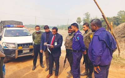 শিবপুরে ফসলি জমির মাটি সরবরাহ করায় ইটভাটাকে জরিমানা