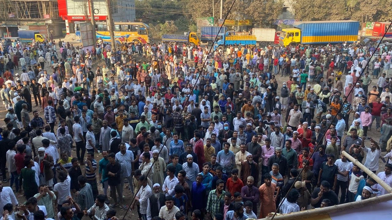 নরসিংদীতে বাইপাস সড়ক নির্মাণ বন্ধে চার দিনের আলটিমেটাম